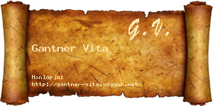 Gantner Vita névjegykártya